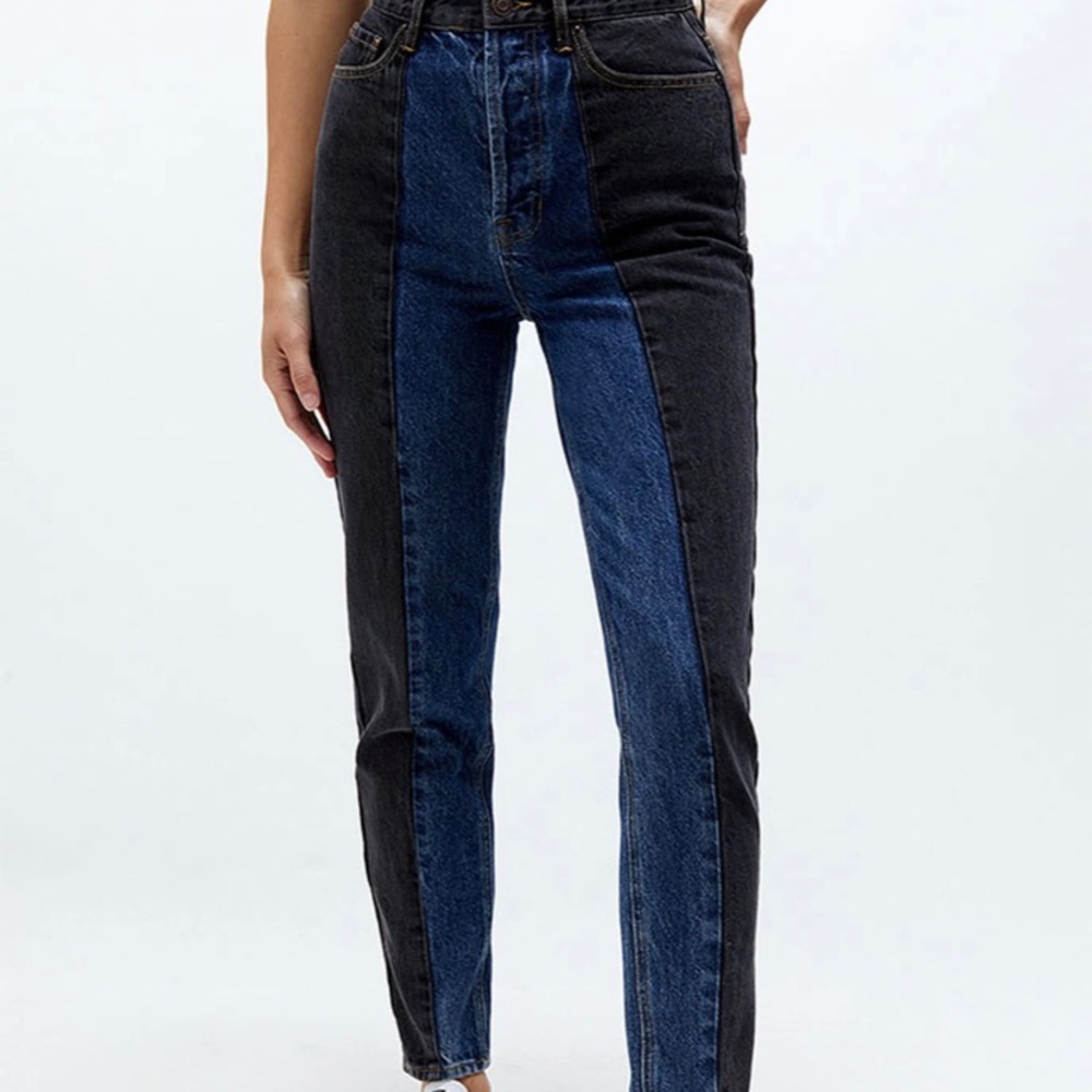 NWT PACSUN Colorblock Slim Jeans size 25